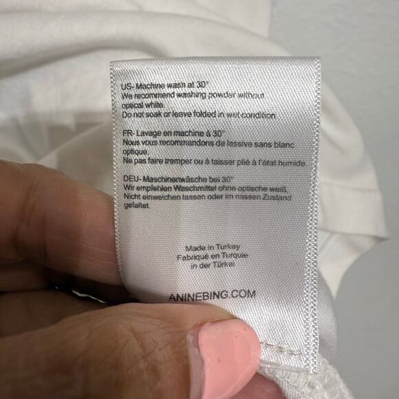 Anine Bing White Los Angeles Graphic Tee Sz XS - Picture 9 of 14